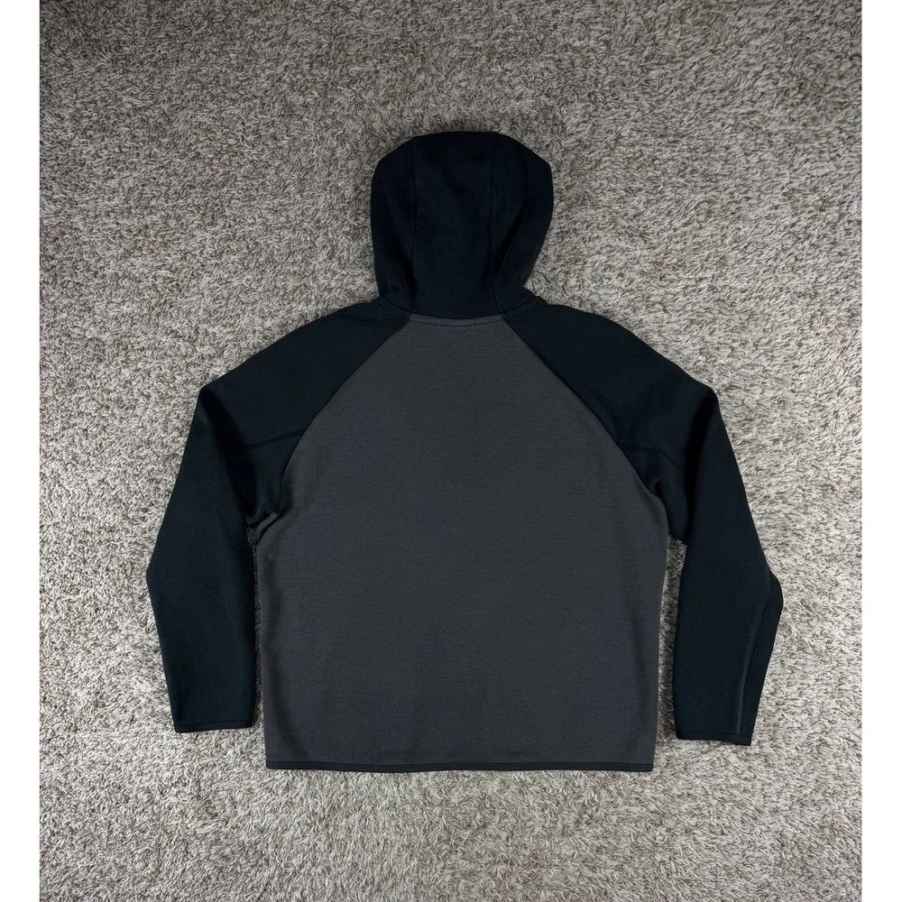 Nike Sportswear Tech Fleece Anthracite Black Full Zip Hoodie 928483-060 Size L
